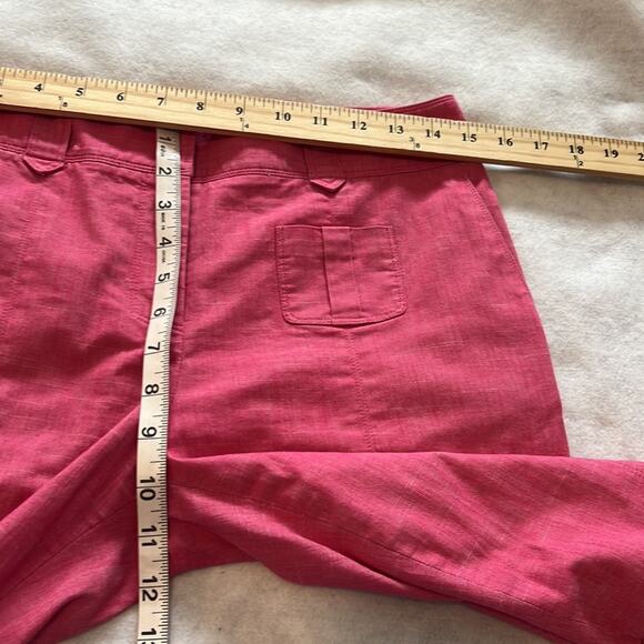 ETCETERA Pink Cropped Ankle Tie Details Pants 6 - Picture 6 of 8